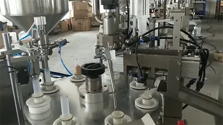 Llenadora y selladora semiautomática de tubos