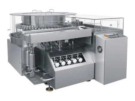 Lavadora rotativa ultrasónica para viales/jeringas