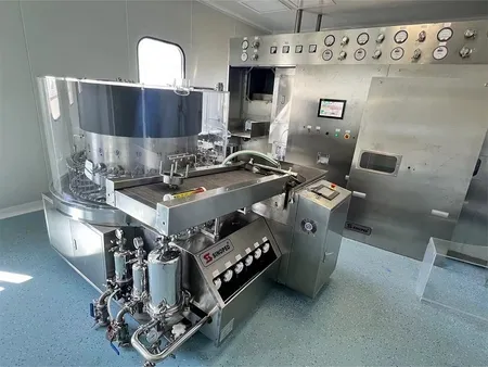 Lavadora rotativa ultrasónica para viales/jeringas