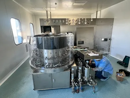 Lavadora rotativa ultrasónica para viales/jeringas