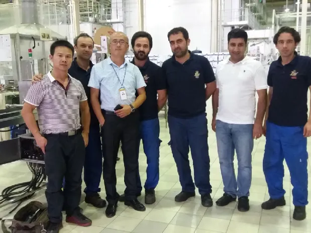 Fábrica de alimentos local más grande ZAR MACRON de Irán 